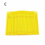 100pcs Disposable Colorful Cotton Swabs Eyelash Brushes Cleaning Swab Hot Natural Eyelashes Remover Tattoo Microbrush Kit