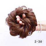 Women Curly Chignon Hair Clip In Hairpiece Extensions Bun for Brides 8 Colors Synthetic High Temperature Fiber Chignon