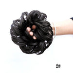 Women Curly Chignon Hair Clip In Hairpiece Extensions Bun for Brides 8 Colors Synthetic High Temperature Fiber Chignon