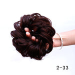 Women Curly Chignon Hair Clip In Hairpiece Extensions Bun for Brides 8 Colors Synthetic High Temperature Fiber Chignon