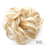 Women Curly Chignon Hair Clip In Hairpiece Extensions Bun for Brides 8 Colors Synthetic High Temperature Fiber Chignon