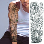 Waterproof Temporary Tattoo Sticker eye clock bird Pagoda full arm large size fake tatto flash tatoo sleeve tato for men women