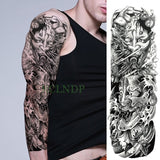 Waterproof Temporary Tattoo Sticker eye clock bird Pagoda full arm large size fake tatto flash tatoo sleeve tato for men women
