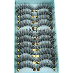 10 Pairs 3D Soft Faux Mink Hair False Eyelashes Thick Long Wispies Fluffy Natural Eyelash Makeup Extension Handmade Fake Lashes