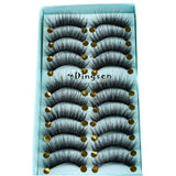10 Pairs 3D Soft Faux Mink Hair False Eyelashes Thick Long Wispies Fluffy Natural Eyelash Makeup Extension Handmade Fake Lashes