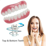 Teeth Veneers Cosmetic Teeth Snap On Upper Lower Flex Dental Veneers Denture Care Beauty & Health