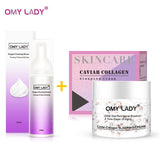 OMYLADY Oxygen Foaming Mousse Deep Cleansing Face Cleanser Moisturizing Oil Control Shrink Pores Remove Blackhead Face Cleanser