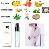 Brand 3ML Women Men Perfume Long-Lasting Atomizer Bottle Glass Fashion Lady Female Parfum Flower Fruit Deodorant Aromatic Water