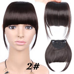 AliLeader Black Brown Blonde Fake Fringe Clip In Bangs Hair Extensions With High Temperature Synthetic Fiber