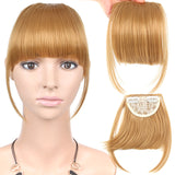 AliLeader Black Brown Blonde Fake Fringe Clip In Bangs Hair Extensions With High Temperature Synthetic Fiber