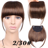 AliLeader Black Brown Blonde Fake Fringe Clip In Bangs Hair Extensions With High Temperature Synthetic Fiber