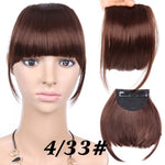 AliLeader Black Brown Blonde Fake Fringe Clip In Bangs Hair Extensions With High Temperature Synthetic Fiber