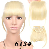 AliLeader Black Brown Blonde Fake Fringe Clip In Bangs Hair Extensions With High Temperature Synthetic Fiber