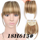 AliLeader Neat Front False Fringe Clip In Bangs Hairpiece With High Temperature Synthetic Hair