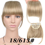 AliLeader Neat Front False Fringe Clip In Bangs Hairpiece With High Temperature Synthetic Hair