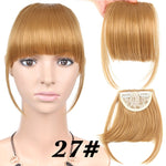 AliLeader Neat Front False Fringe Clip In Bangs Hairpiece With High Temperature Synthetic Hair