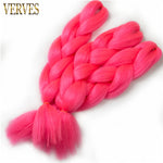 VERVES Synthetic Braiding Hair Extensions 1 piece 24'' 100g/pcs yaki straight High Temperature Fiber crochet braids bulk hair