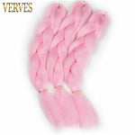 VERVES Synthetic Braiding Hair Extensions 1 piece 24'' 100g/pcs yaki straight High Temperature Fiber crochet braids bulk hair