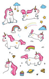 Rocooart Cartoon Unicorn Tattoo For Kid Cute Fake Taty Children Tatouage Temporaire Body Art Waterproof Temporary Tattoo Sticker