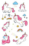 Rocooart Cartoon Unicorn Tattoo For Kid Cute Fake Taty Children Tatouage Temporaire Body Art Waterproof Temporary Tattoo Sticker