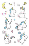 Rocooart Cartoon Unicorn Tattoo For Kid Cute Fake Taty Children Tatouage Temporaire Body Art Waterproof Temporary Tattoo Sticker