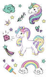 Rocooart Cartoon Unicorn Tattoo For Kid Cute Fake Taty Children Tatouage Temporaire Body Art Waterproof Temporary Tattoo Sticker