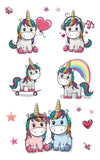 Rocooart Cartoon Unicorn Tattoo For Kid Cute Fake Taty Children Tatouage Temporaire Body Art Waterproof Temporary Tattoo Sticker