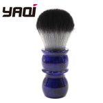 Yaqi 24mm Timber Wolf Color Synthetic Hair Barber Shave Brush Mens Synthetic Shave Brush