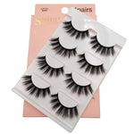 SHIDISHANGPIN 4 Pairs Mink Eyelashes 3D Mink Lashes Fake Eyelashes Natural 3d False Lashes cilios faux mink lashes faux cils