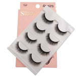 SHIDISHANGPIN 4 Pairs Mink Eyelashes 3D Mink Lashes Fake Eyelashes Natural 3d False Lashes cilios faux mink lashes faux cils