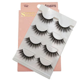 SHIDISHANGPIN 4 Pairs Mink Eyelashes 3D Mink Lashes Fake Eyelashes Natural 3d False Lashes cilios faux mink lashes faux cils