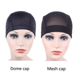 1pcs Glueless Hair net wig cap for Making Wigs Spandex Net Elastic Dome cap Mesh dome cap