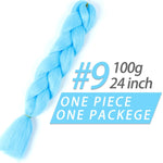 Pageup 24 Inches 105 Colored Synthetic Hair African Afro Jumbo Hair Braids Blue Pre Stretched Ombre Braiding Hair Extensions