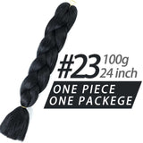 Pageup 24 Inches 105 Colored Synthetic Hair African Afro Jumbo Hair Braids Blue Pre Stretched Ombre Braiding Hair Extensions