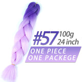 Pageup 24 Inches 105 Colored Synthetic Hair African Afro Jumbo Hair Braids Blue Pre Stretched Ombre Braiding Hair Extensions