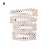 1 Set Korea Fashion Solid Pearl Hair Clips for Women Hair Barrette Hairpins Trendy Handmade Hair Styling Accessories Nice Gifts