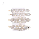 1 Set Korea Fashion Solid Pearl Hair Clips for Women Hair Barrette Hairpins Trendy Handmade Hair Styling Accessories Nice Gifts