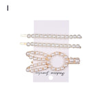 1 Set Korea Fashion Solid Pearl Hair Clips for Women Hair Barrette Hairpins Trendy Handmade Hair Styling Accessories Nice Gifts