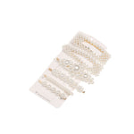 1 Set Korea Fashion Solid Pearl Hair Clips for Women Hair Barrette Hairpins Trendy Handmade Hair Styling Accessories Nice Gifts