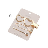 1 Set Korea Fashion Solid Pearl Hair Clips for Women Hair Barrette Hairpins Trendy Handmade Hair Styling Accessories Nice Gifts