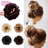 Women Curly Chignon Hair Clip In Hairpiece Extensions Bun for Brides 8 Colors Synthetic High Temperature Fiber Chignon